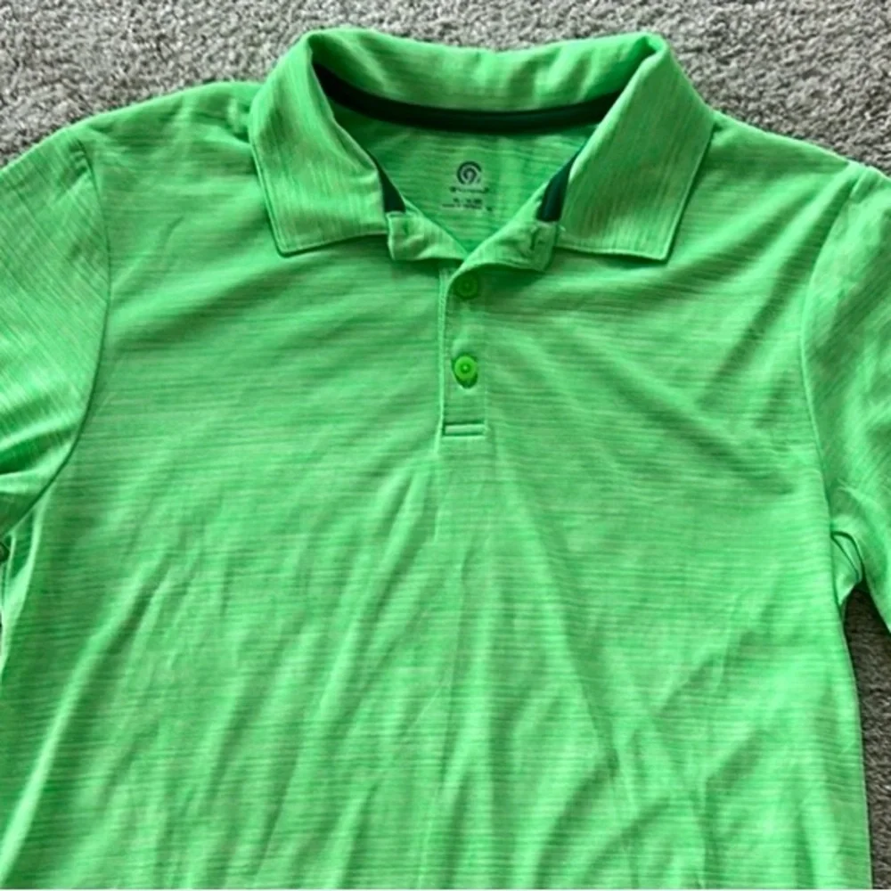 Boys Champion Bright Green Polo Shirt - Picture 2 of 4